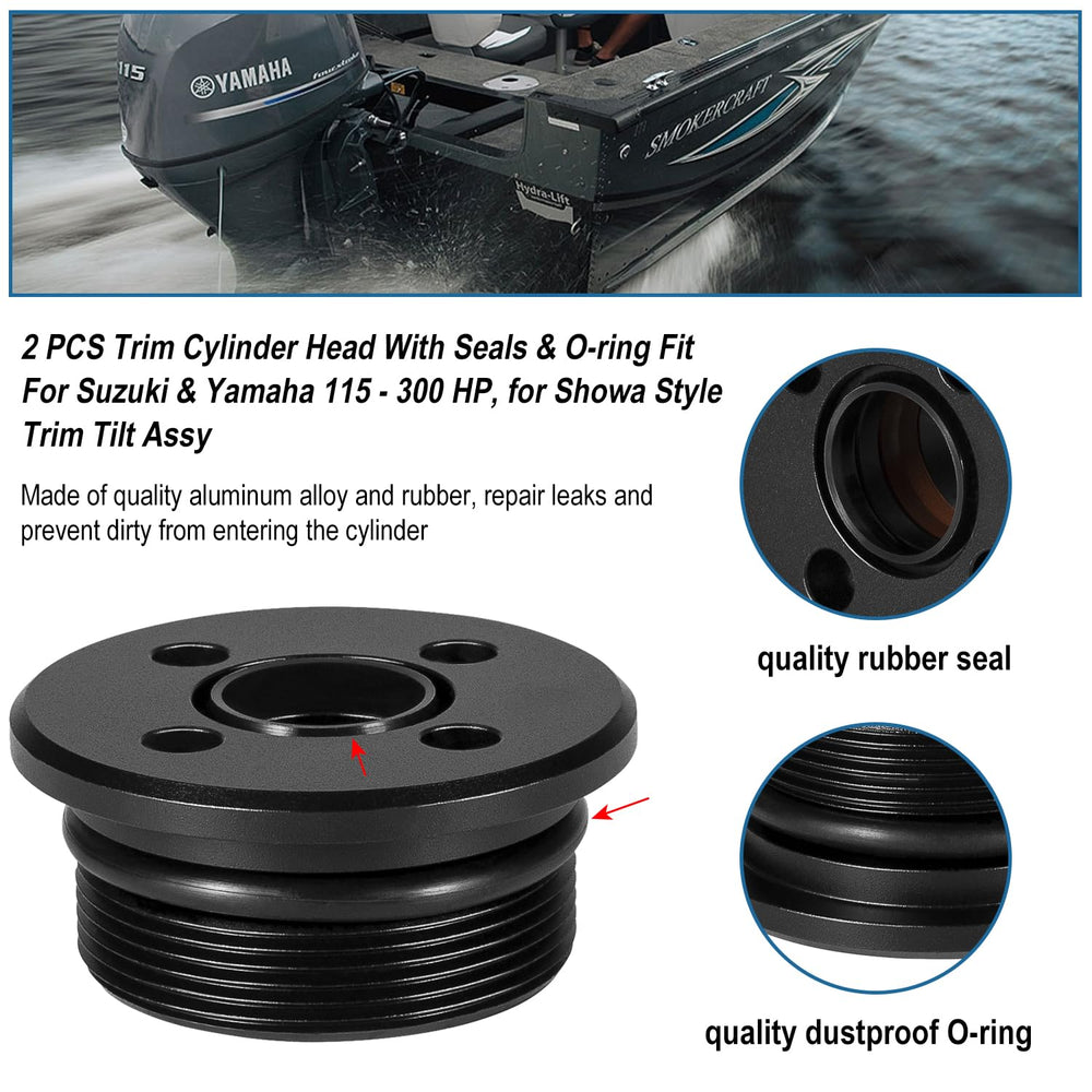 Hihitomorrow trim cap for Suzuki 300hp aids robust, leak-free trim function.