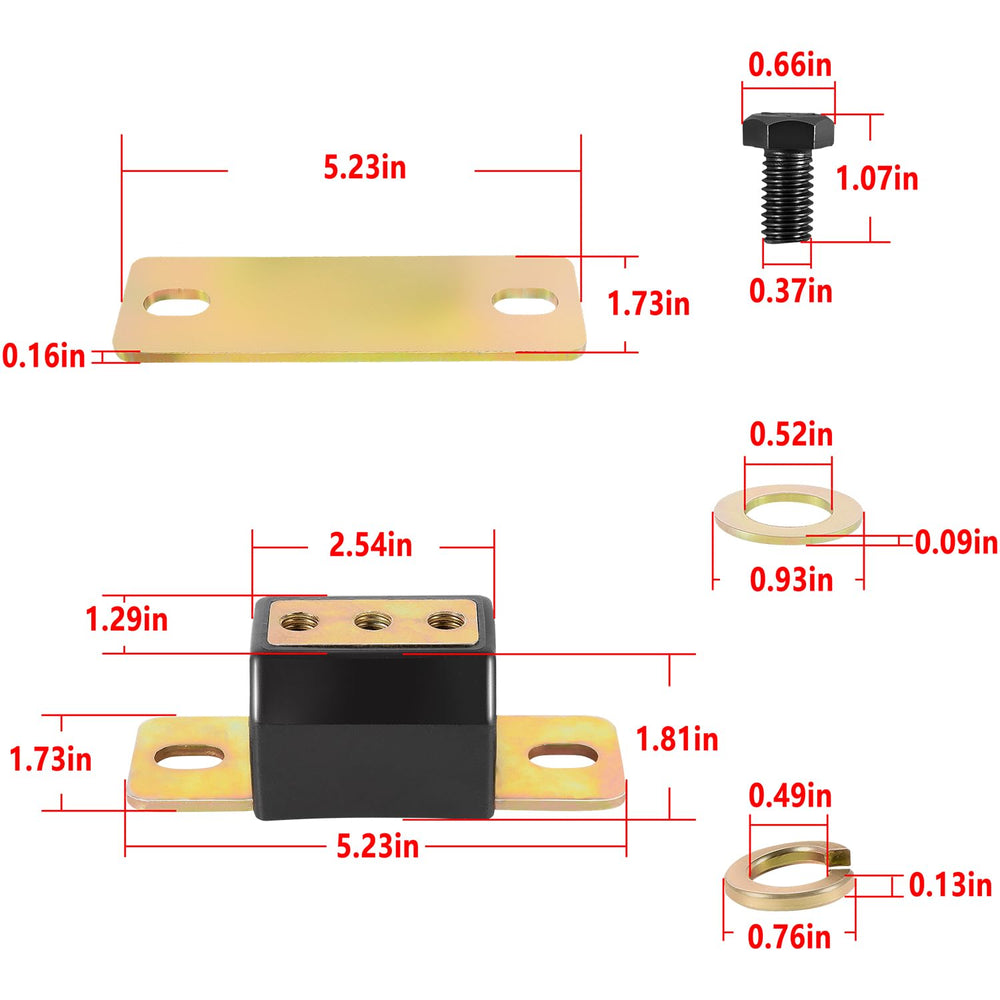 Hihitomorrow rugged transmission mount for high torque scenarios