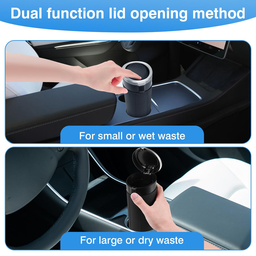 Hiitytin stylish silver trash bin fits car and home desks