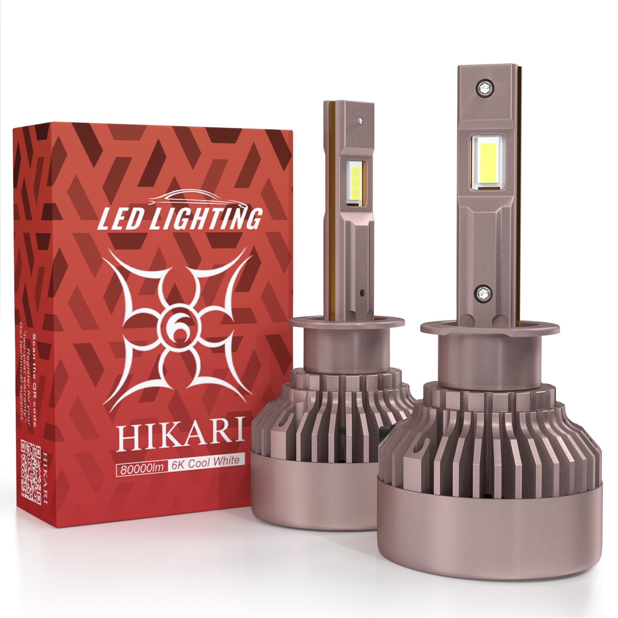 HIKARI WINGS H1 fog light 6000K beam improves long-range visibility
