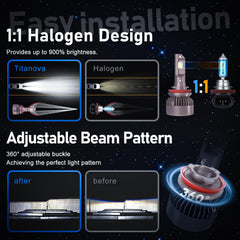 Hikari Wings H13 9008 fog light, in-car installation, plug and play for quick setup