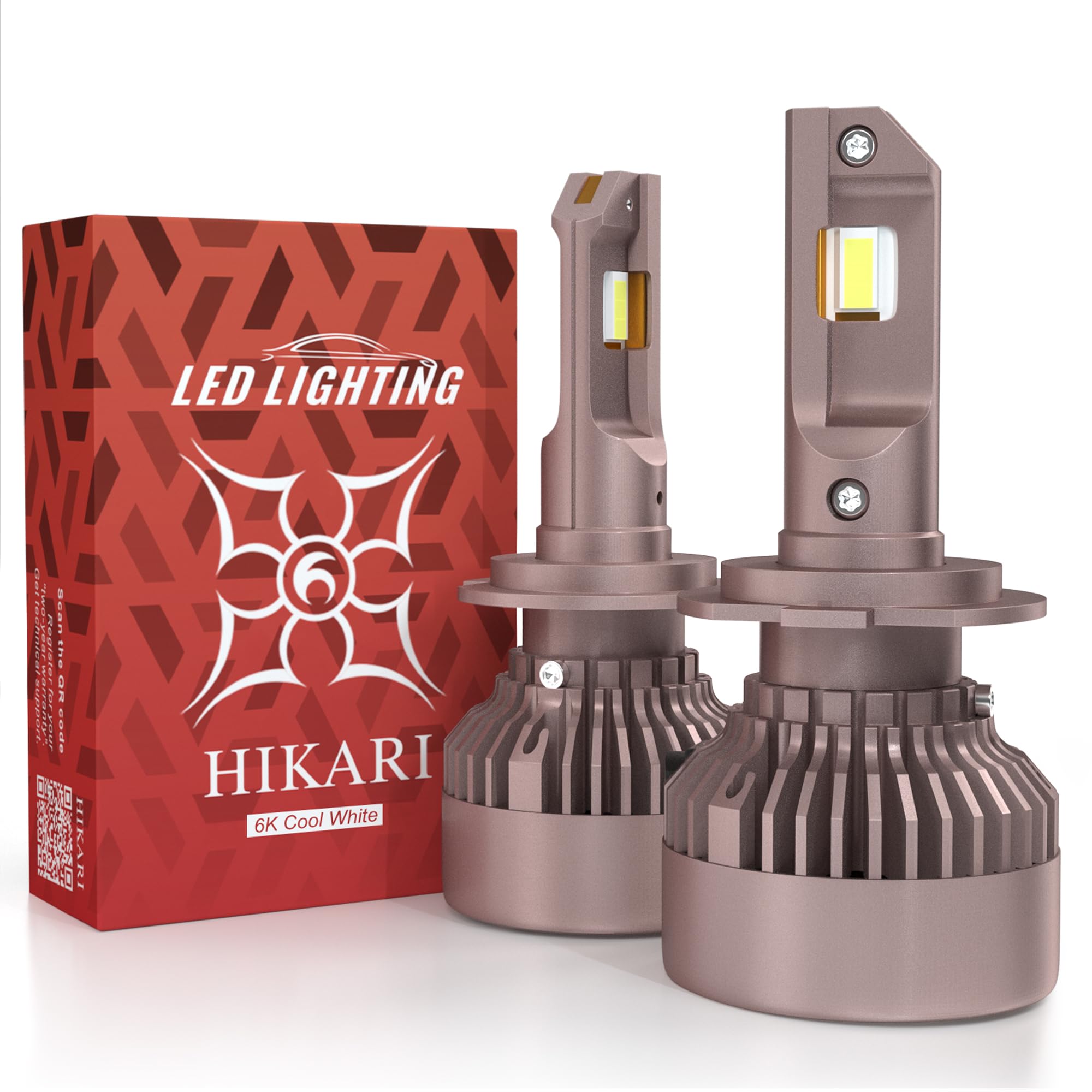 HIKARI WINGS H7 fog light with 80,000 lumens for foggy roads and clear visibility