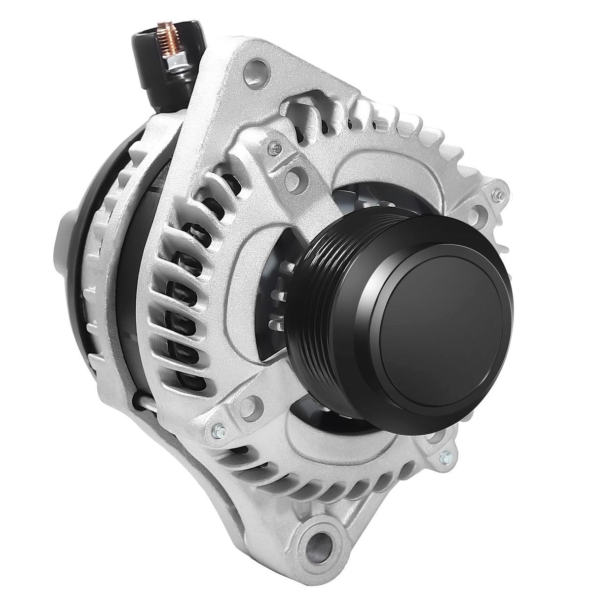 Hikevent 11573N alternator close-up with CNC casting for durability