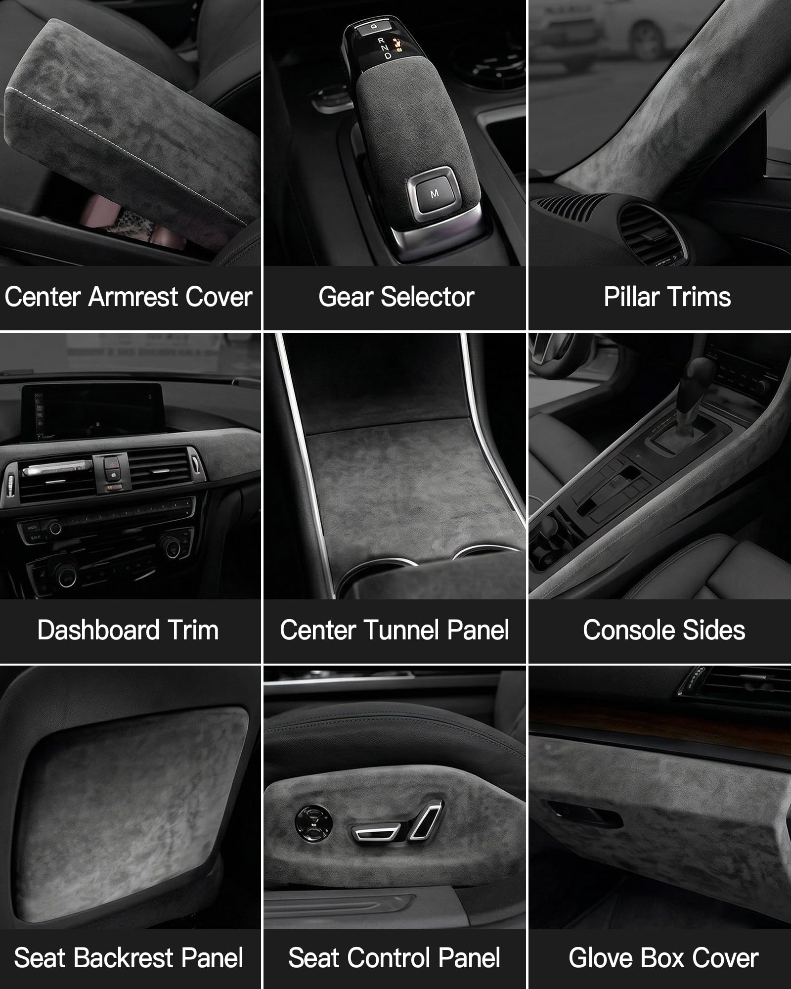 Hiksuky suede wrap on pillar trim refreshes interior with durable finish.