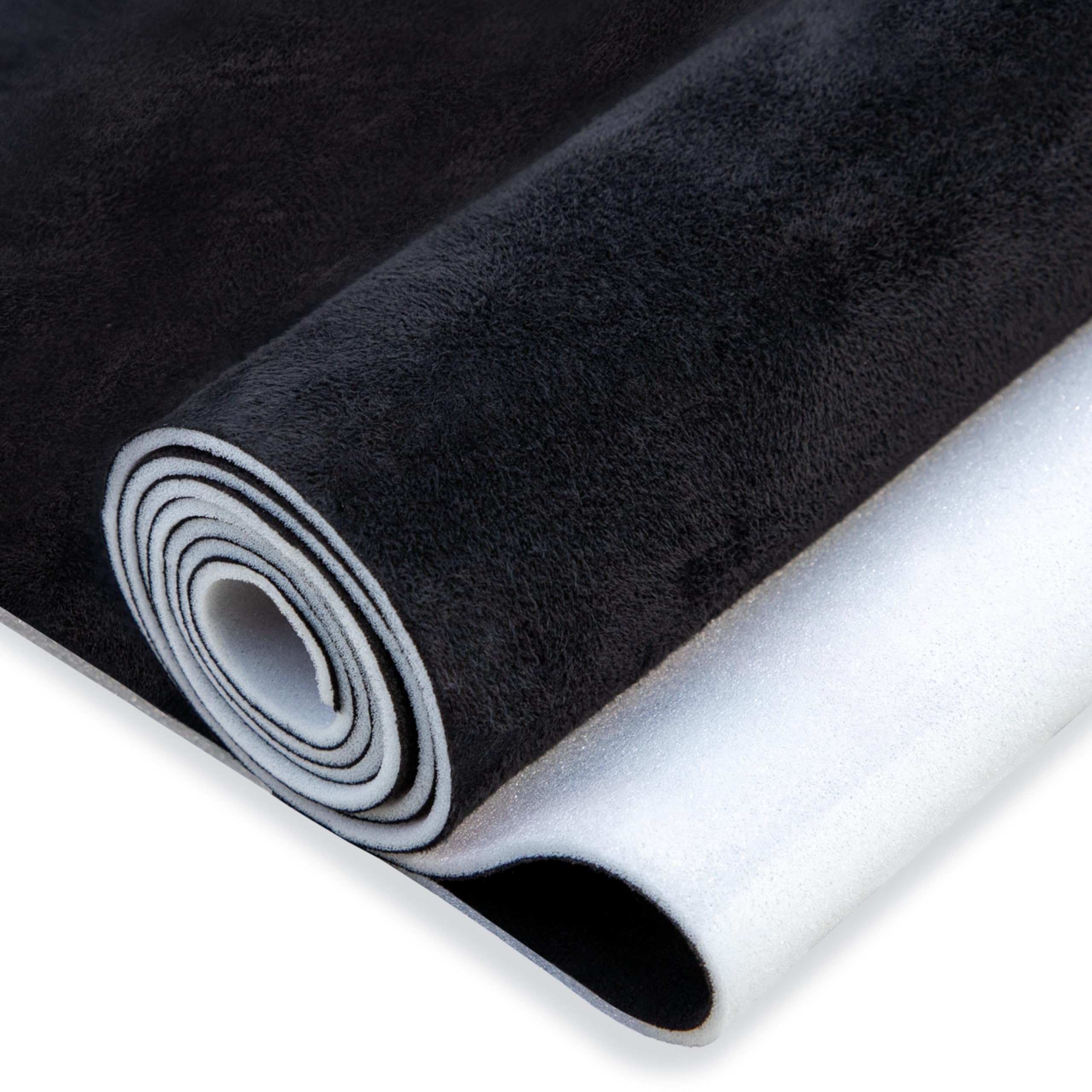 Hiksuky suede headliner 74x60 packaging, ready to install with flat, smooth fabric.