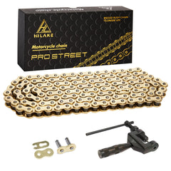 HILAKE 420H chain with 132 links shown for durable motorcycle drive