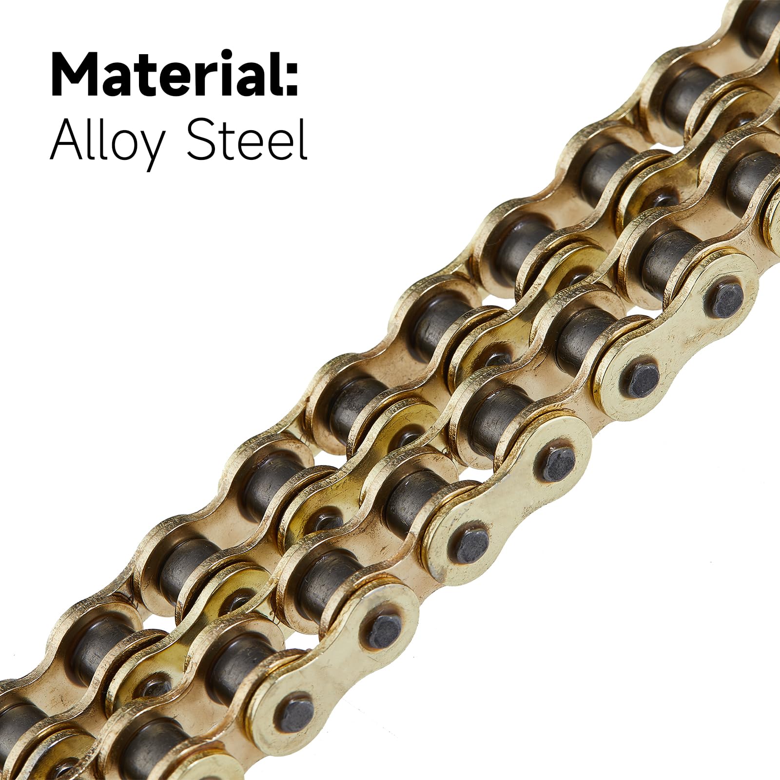 HILAKE 420H chain used on motorcycles, bicycles, go-karts, and mini trail bikes.