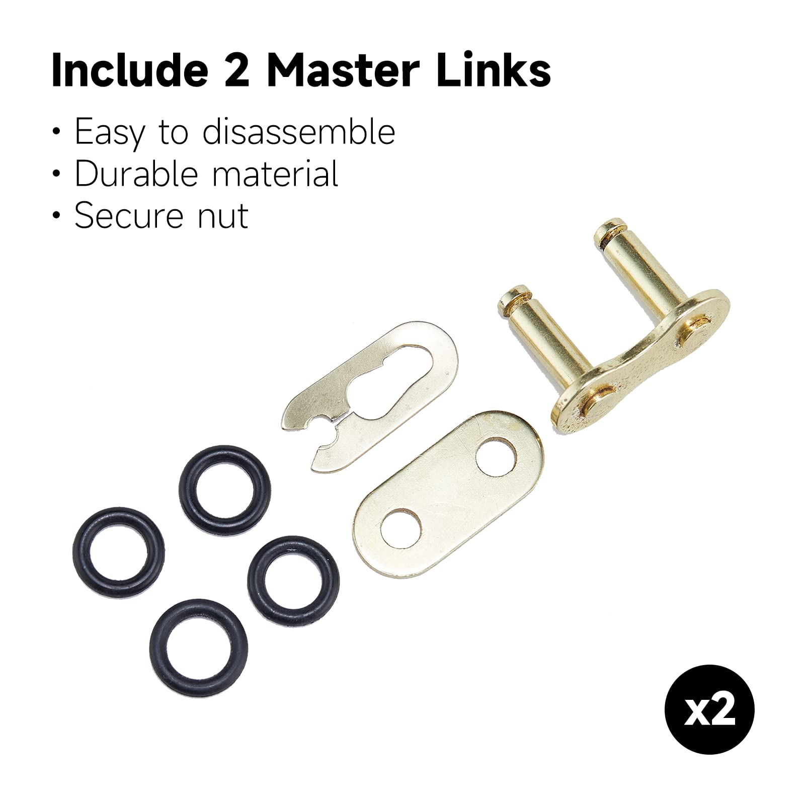 HILAKE heavy-duty drive chain close-up for rugged use