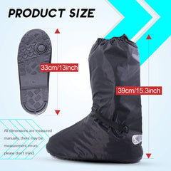 Hilitchi boot covers show elastic top for secure fit and splash protection.