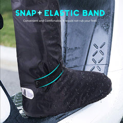 Hilitchi boot covers with reflective strips boost nighttime visibility.