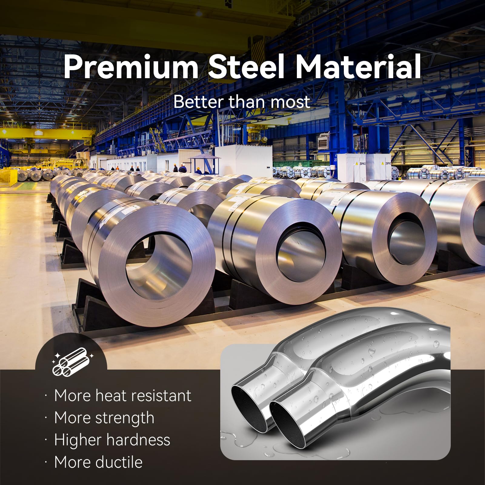Hilmitile diesel exhaust tip emphasizes rugged chrome look