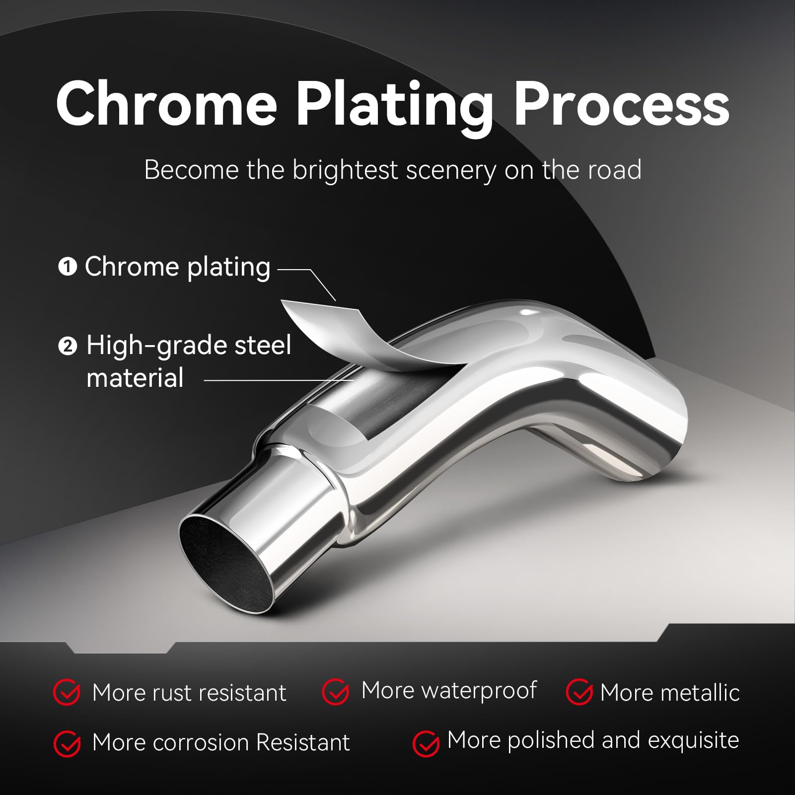 HILMITILE 135-degree elbow provides a clean pipe transition