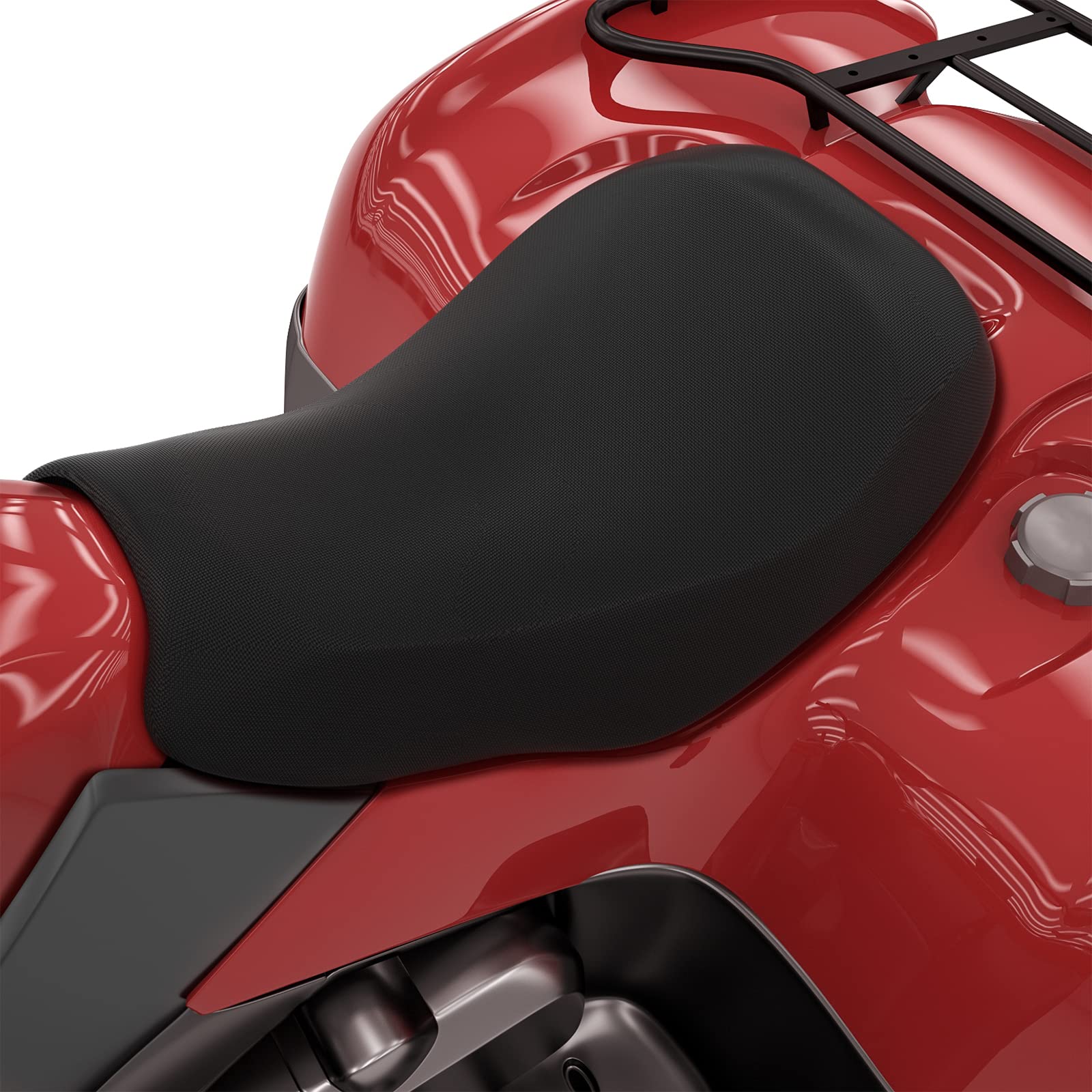 Himal Outdoors ATV seat cover on a quad showing waterproof protection for the seat