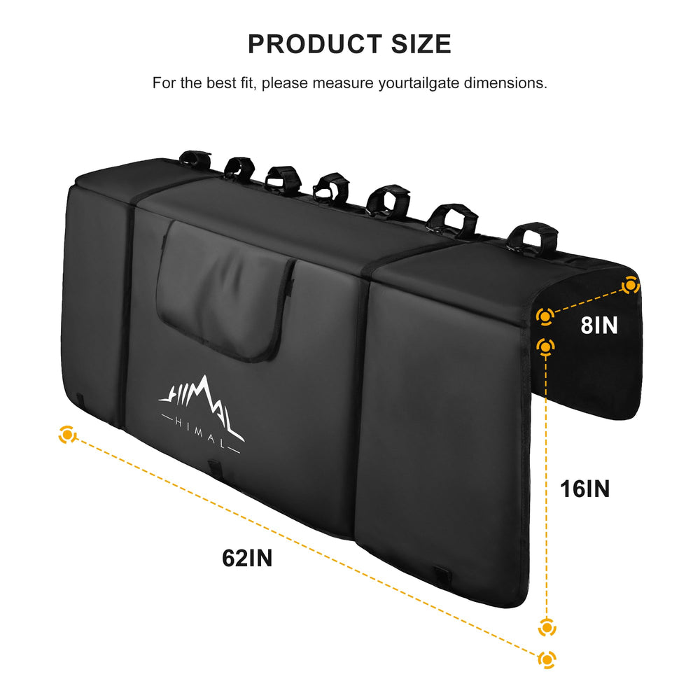 Himal Outdoors tailgate pad tool pockets keep gear dry and organized.