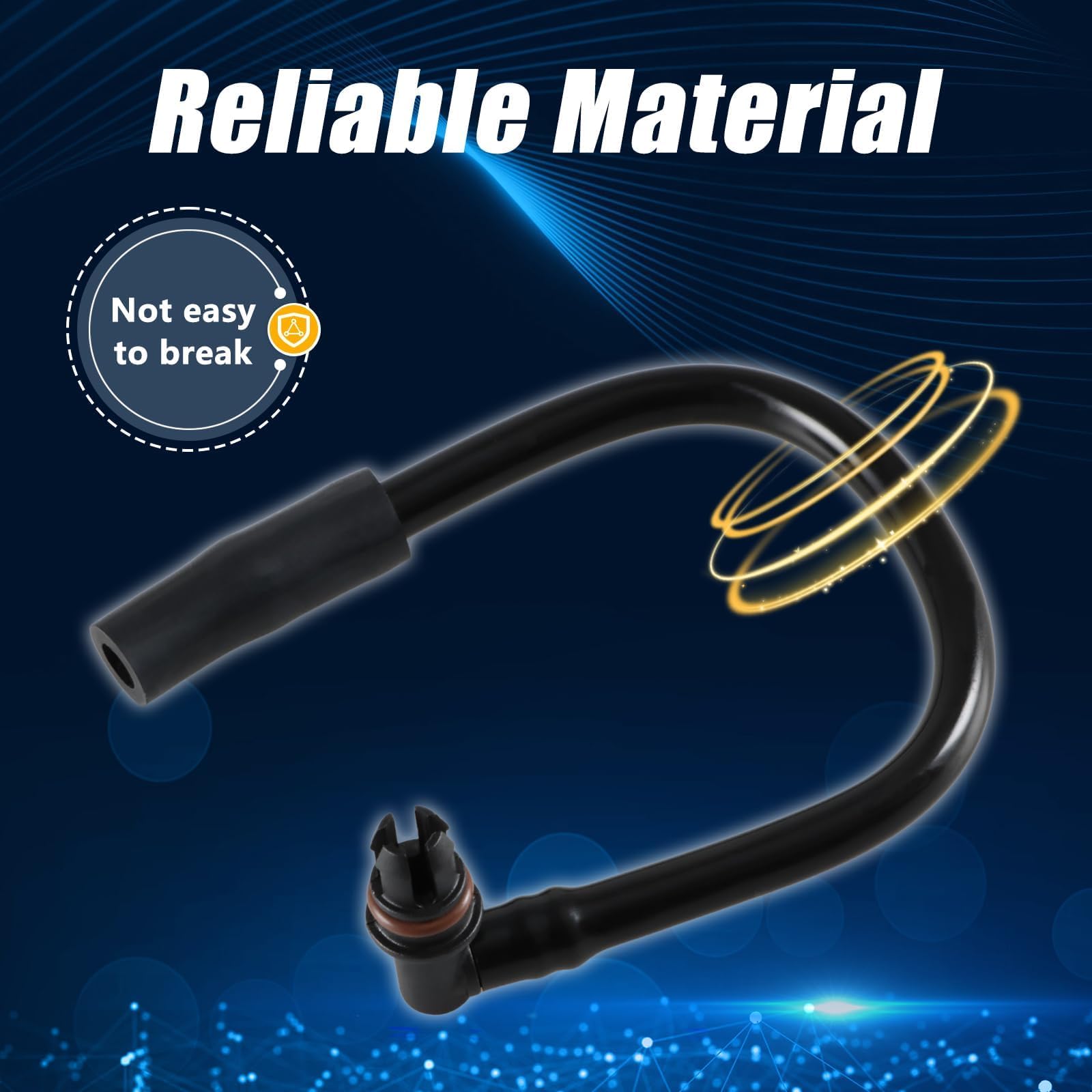 HIMARKLIF crankcase hose closeup with fluororubber seal.