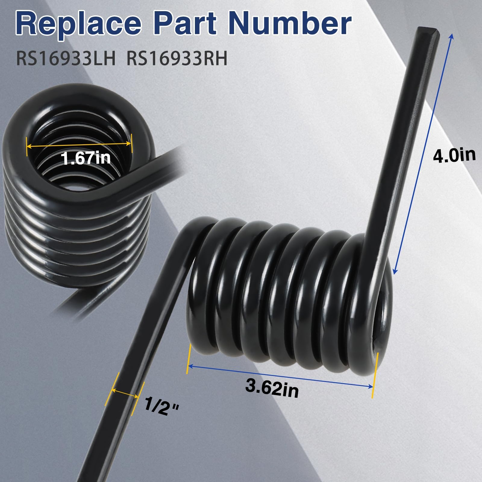 HIMARKLIF right trailer ramp spring with 2000 lb torque to assist ramp lowering