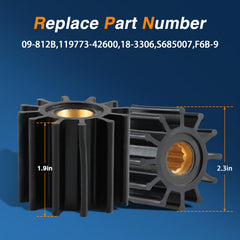 HIMARKLIF water pump impeller 18-3306 fits Sierra models for smooth engine performance.