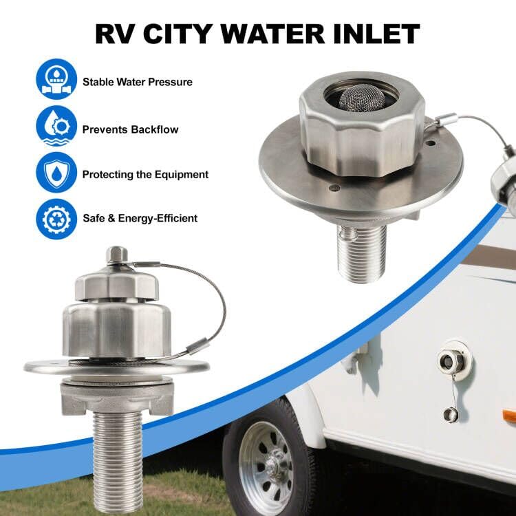 Himaweek easy-install-rv-city-water-inlet simplifies upgrades without special tools.