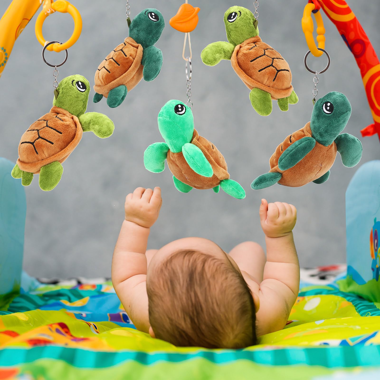 Hinly soft PP cotton turtle: durable, fade-resistant plush that stays cuddly.