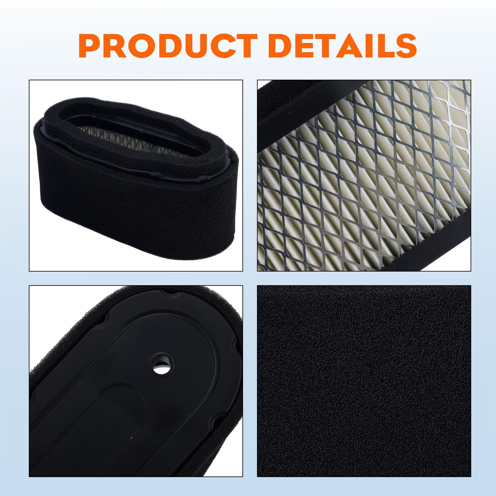 Hipa 11013-7027 air filter digital packaging with clear labeling