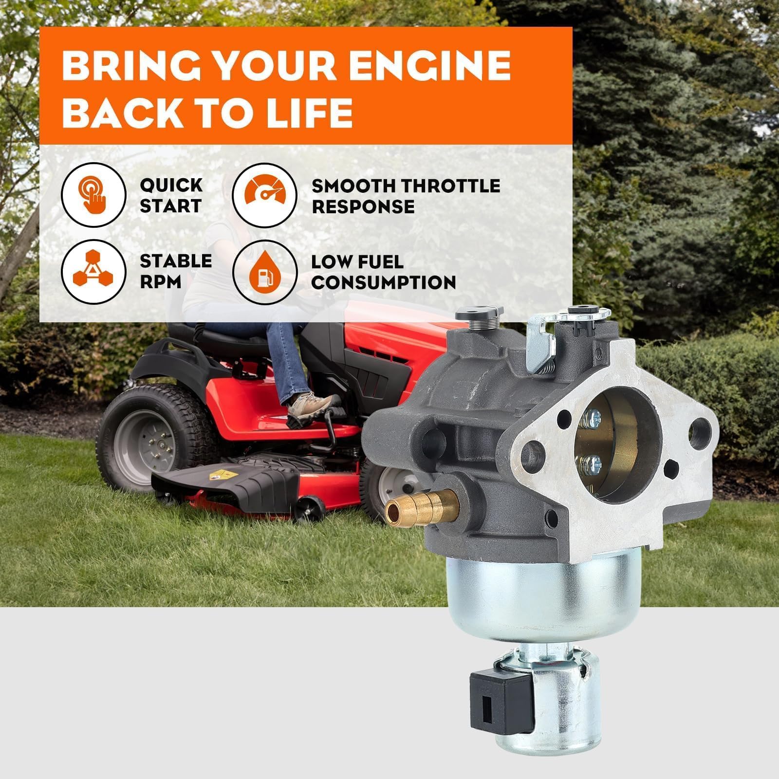 Hipa 20 853 33-S factory-tuned carburetor arrives ready-to-install