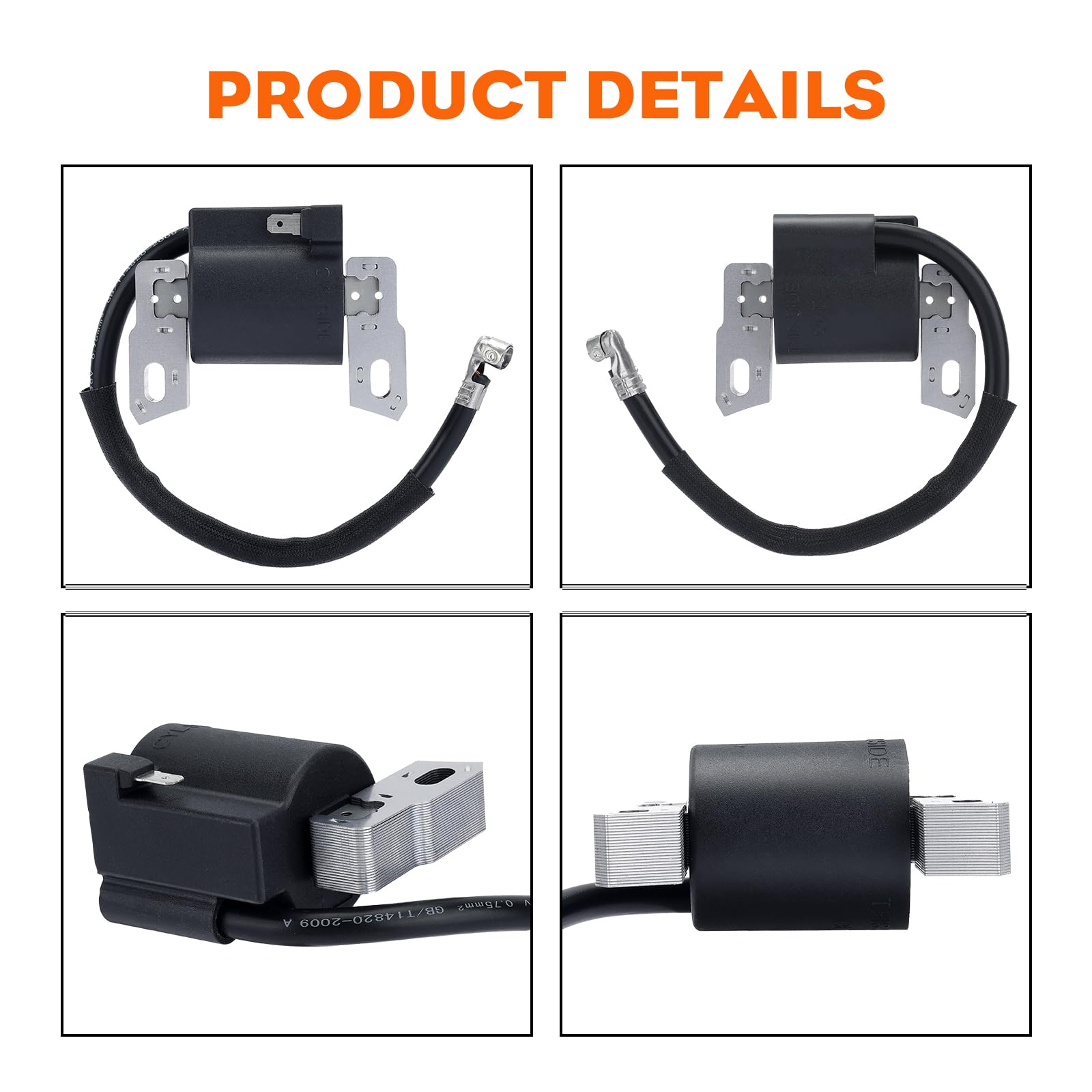 Hipa 590454 ignition coil in use; ideal for lawn tractors and small engines.