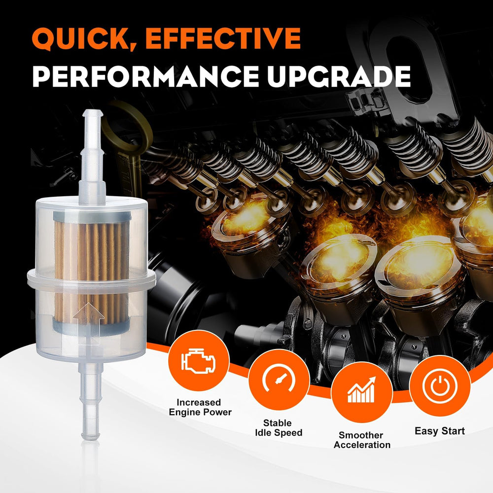 Hipa fuel filter pack with clamps for complete installation kit.