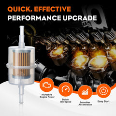 Hipa fuel filter pack with clamps for complete installation kit.