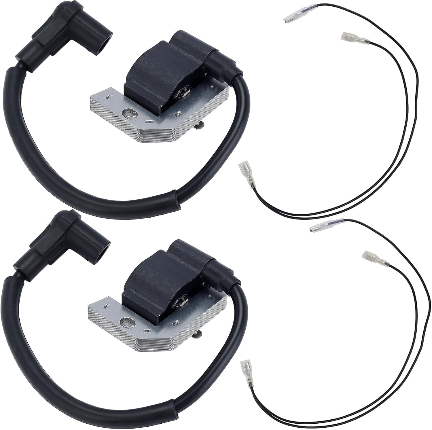Hipa ignition coil for Kawasaki FH381V close-up shows durable build for reliable spark