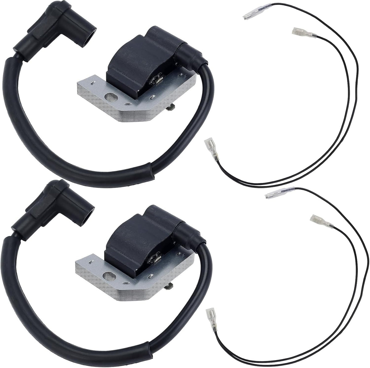 Hipa ignition coil for Kawasaki FH381V close-up shows durable build for reliable spark