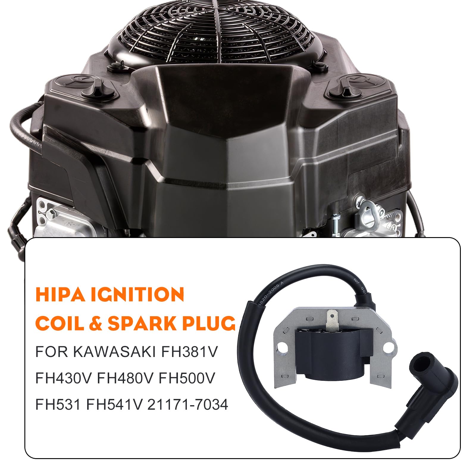 Hipa ignition coil Kawasaki FH430V connection detail supports steady electrical contact