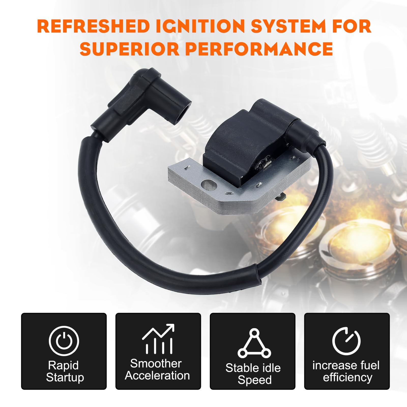 Hipa ignition coil dual-pack for Kawasaki FH480V ensures quick replacements