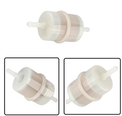 Hippotech 15 micron fuel filter 1/4 inch ID installed in fuel line for Kohler