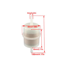 Eight-pack Hippotech fuel filters with clamps included for Kohler engine service