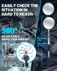HIPULX telescoping pickup tool reaches under equipment for dropped parts.