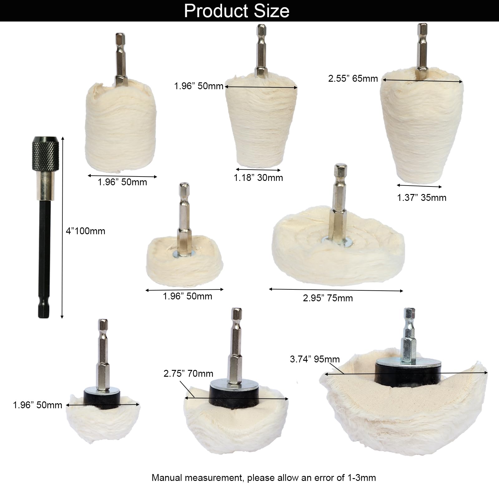 Hiqalty wheel hub buffing in action shows versatile shapes for recessed areas.