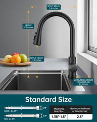 Hiqufet farmhouse RV faucet designed for compact, versatile setup.