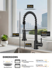 Hiqufet high-arc kitchen faucet clears tall pots and pans with ease