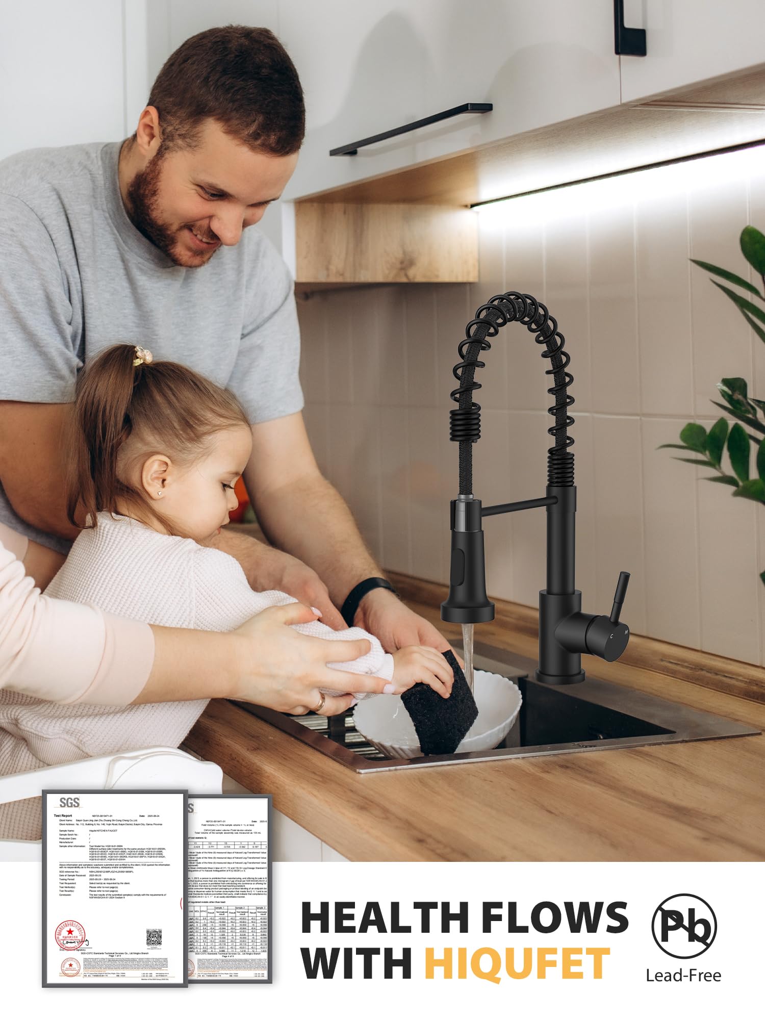 Hiqufet lead-free stainless steel construction resists rust for safe cooking