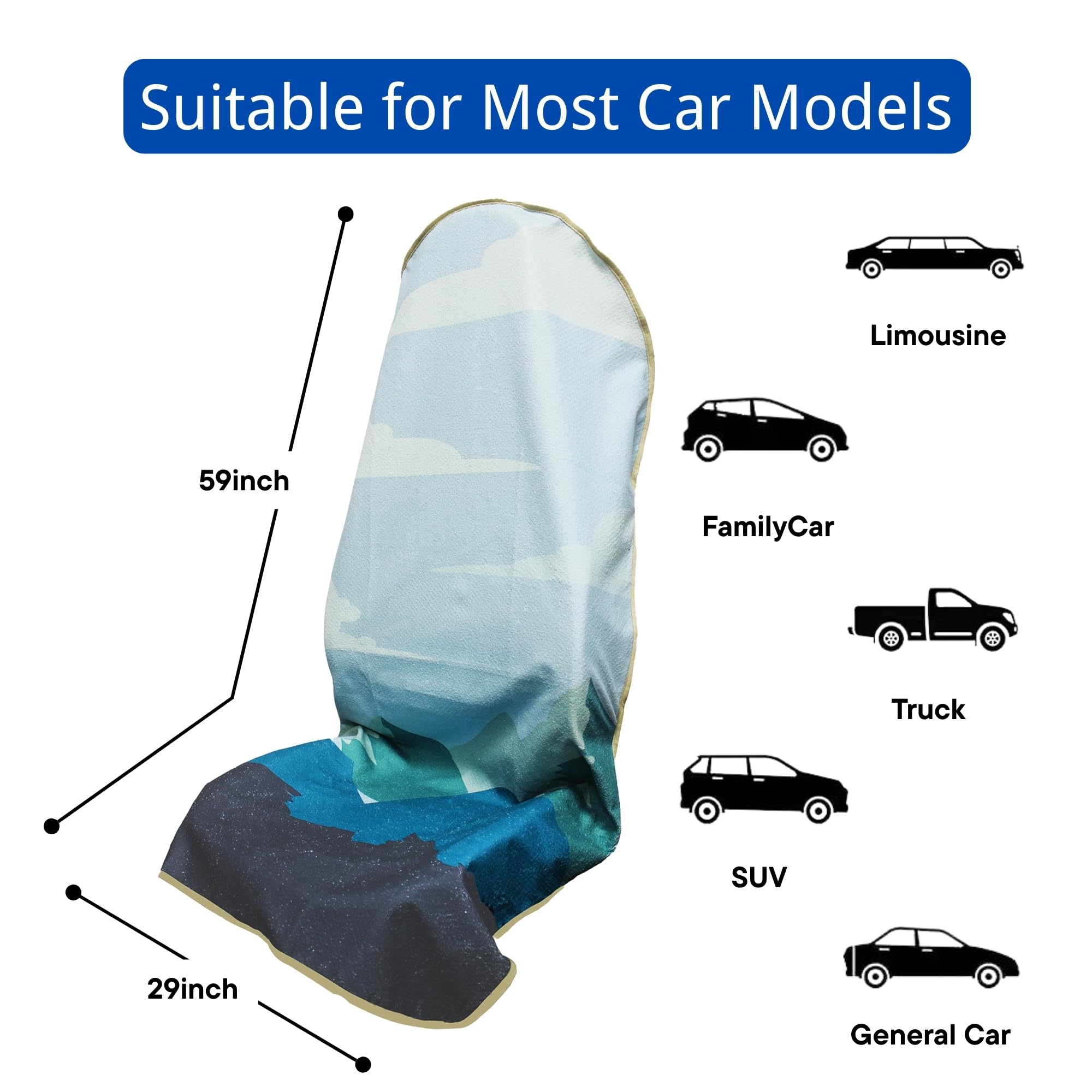 Great for gym, beach, and outdoor adventures in your vehicle.