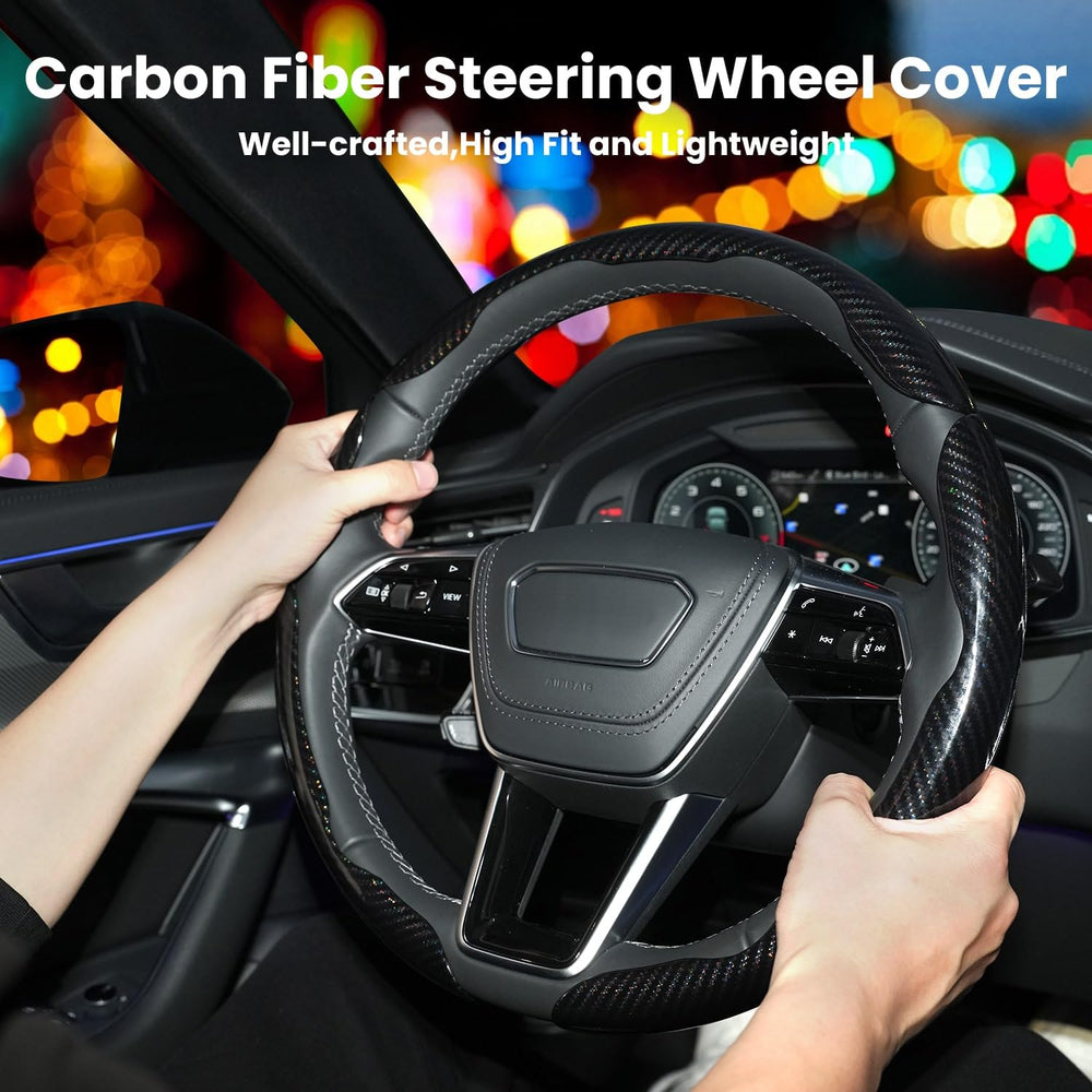Hiseanllo carbon fiber cover anti-slip texture for confident handling