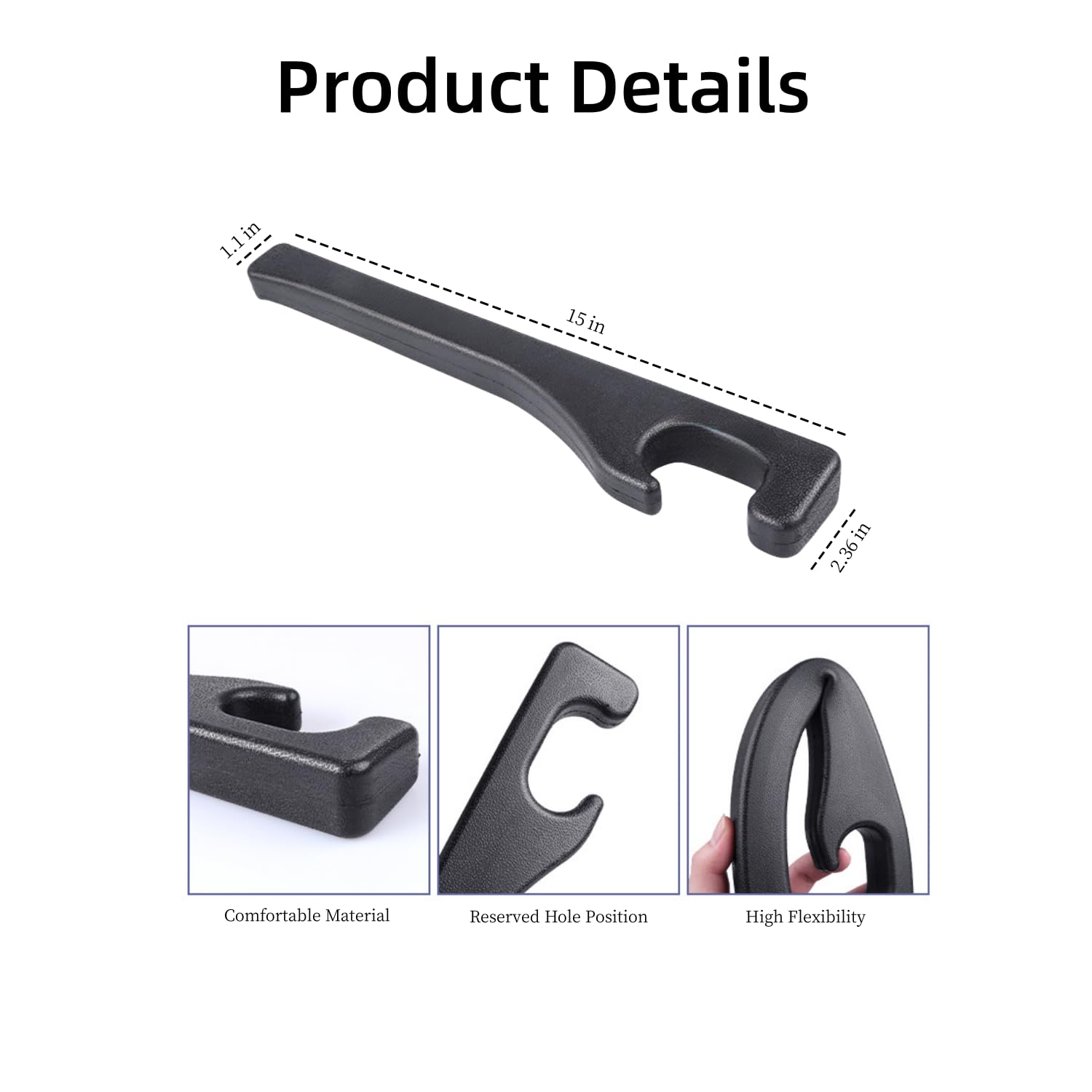 Hiseanllo installed on driver side between seat and console, reduces driving distractions