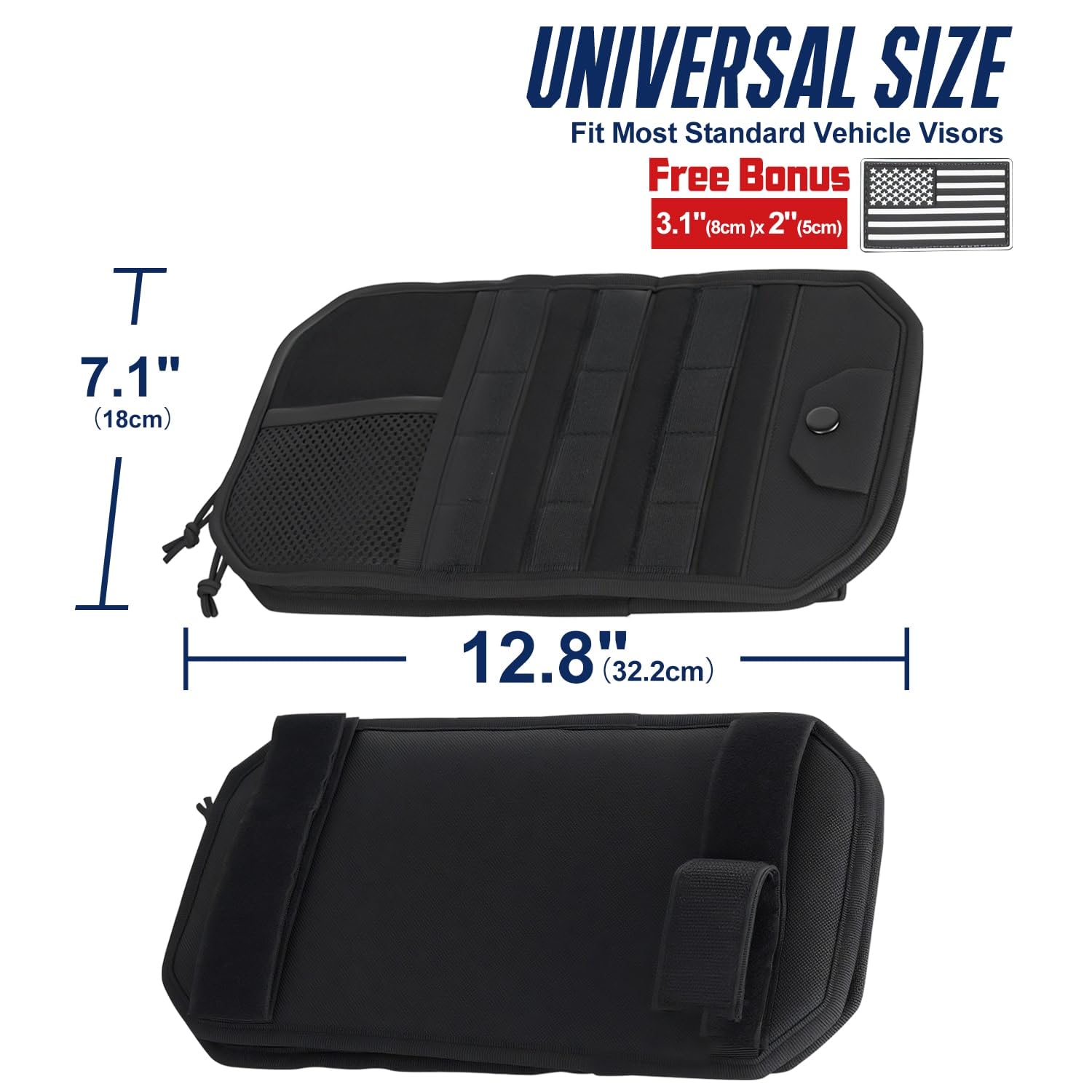 Hiseanllo sun visor organizer made of 1000D nylon for durability and water resistance