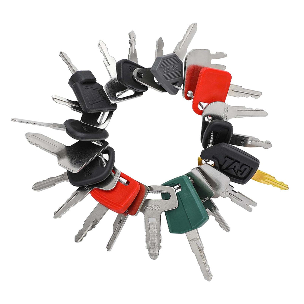 hiSpkNix 21-piece keys set for universal equipment compatibility on site