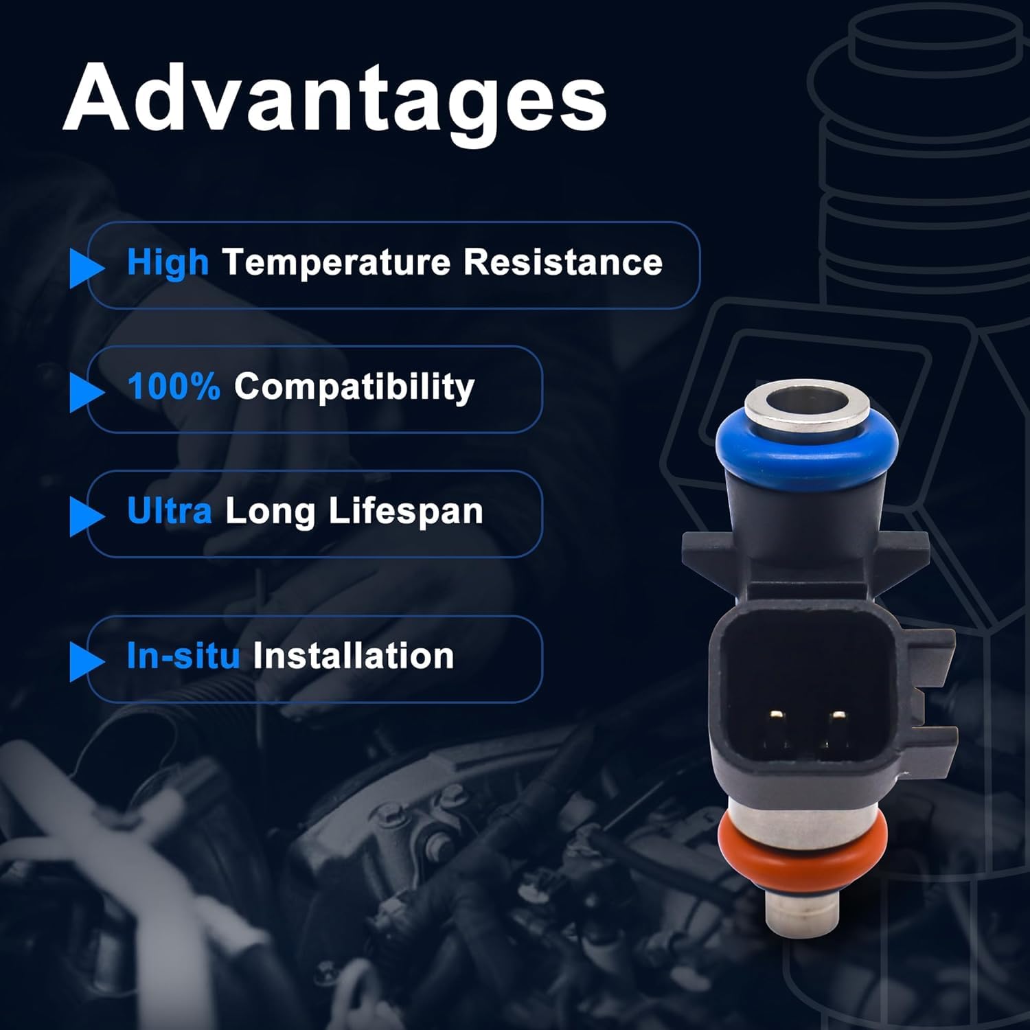HiSport packaging image indicating ready-to-install fuel injector