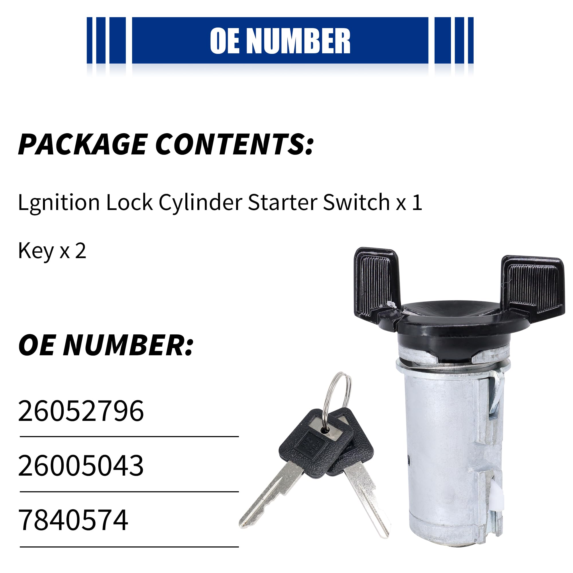 HiSport ignition lock cylinder for GM trucks—reliable compatibility across years.