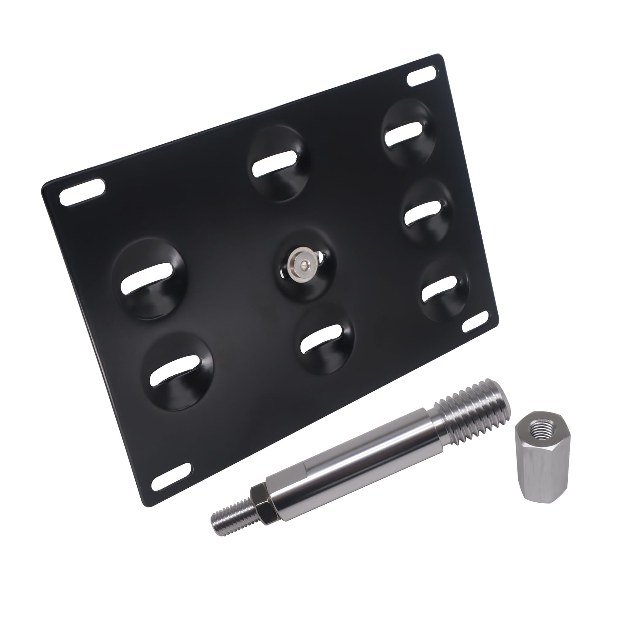 HiSport license plate front bracket for Mercedes E-Class offers secure, adjustable mounting.