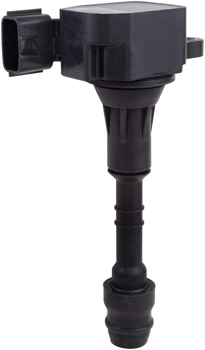 Hitachi Astemo IGC0006 ignition coil front view, durable housing for longevity