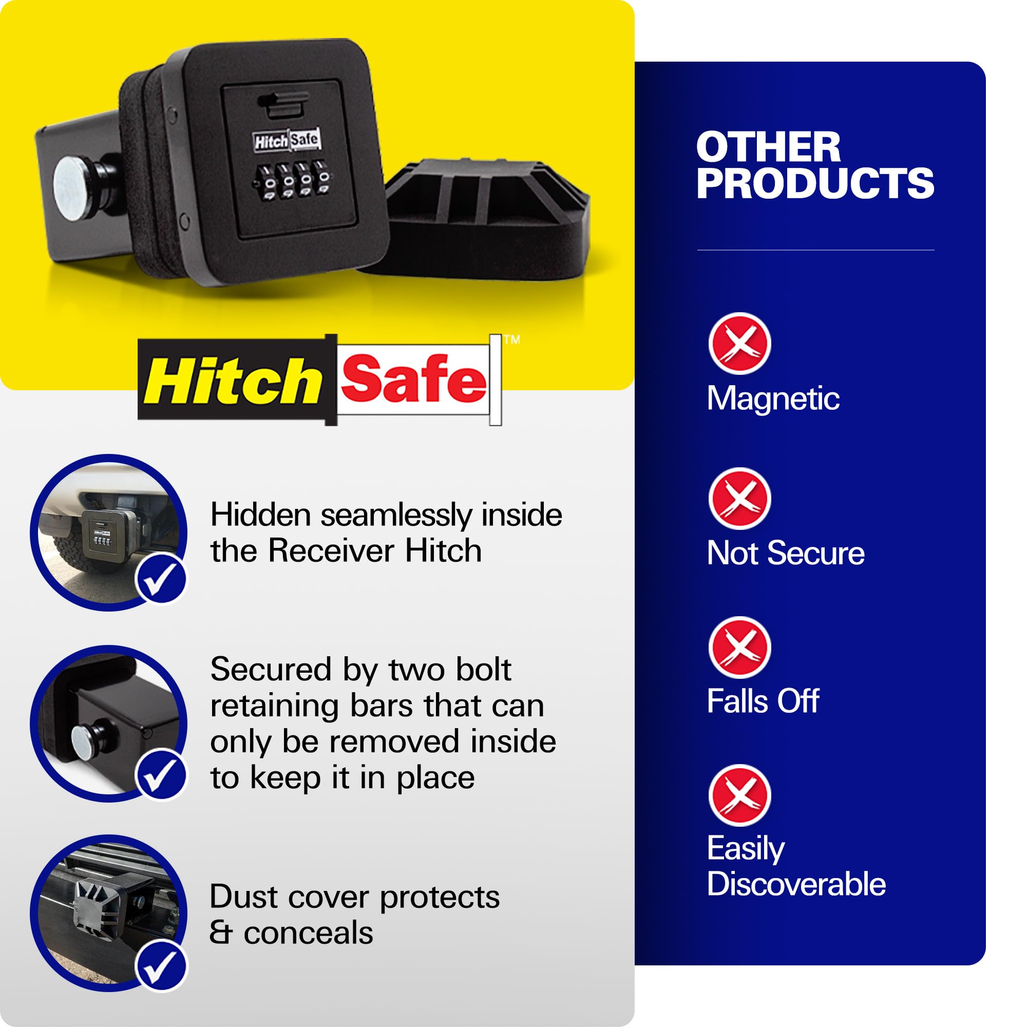 Solid metal body resists rust and daily wear.