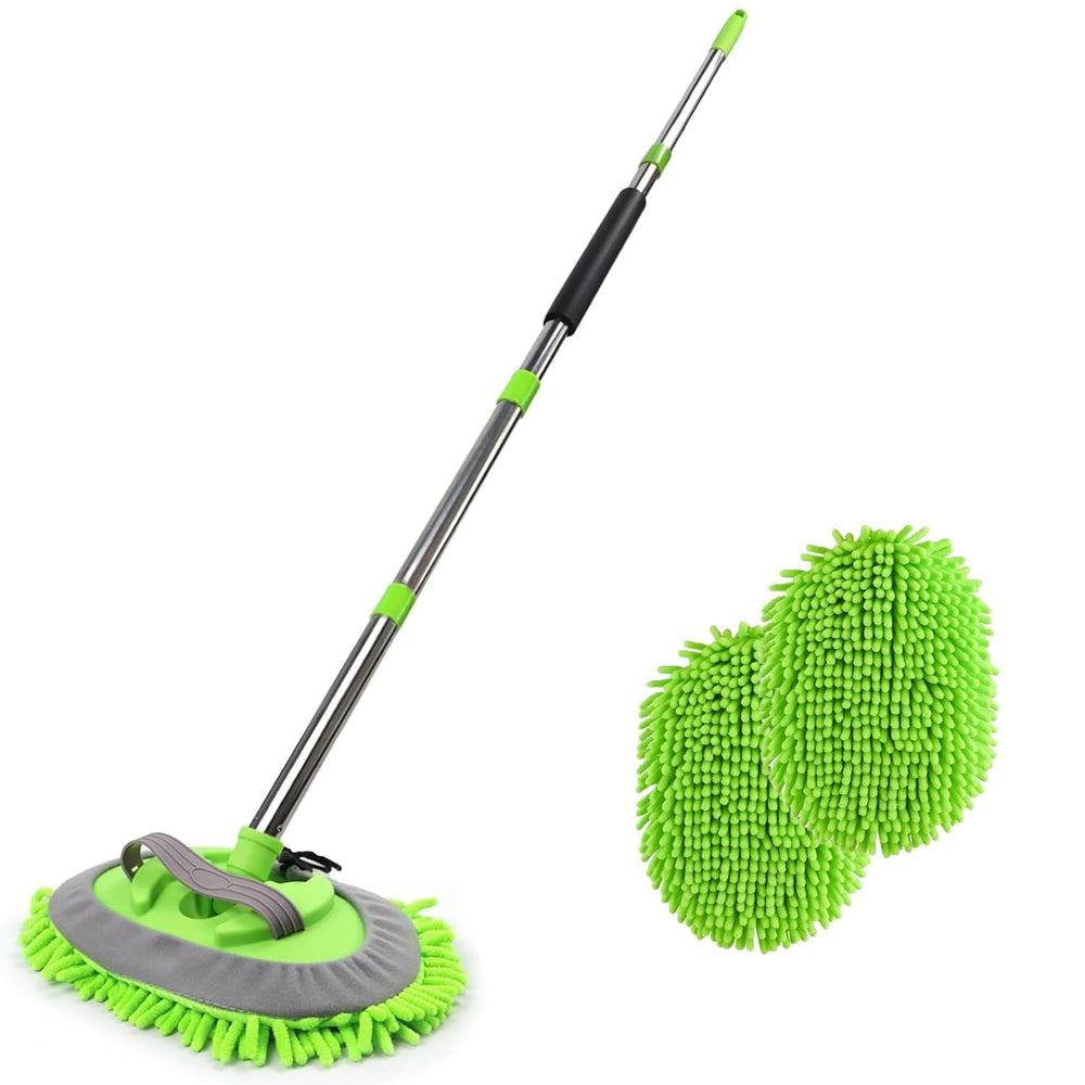 HitJoy 62-inch car wash brush with microfiber mitt for scratch-free cleaning